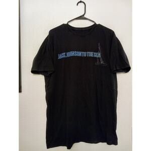 JACK JOHNSON To the Sea 2010 Concert Tour Double Sided Tee Shirt Black SZ XL